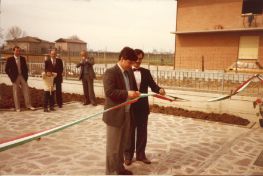 1985 inaugurazione pasticceria a Piumazzo